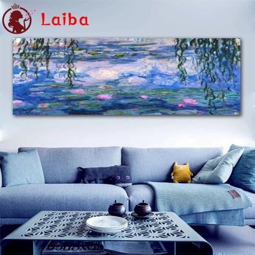 DIY Diamond Painting Abstract water lily flower art Diamond Mosaic Full Drill Square Embroidery Cross Stitch Handmade Hobby