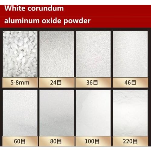 500g white alumina abrasive Polishing grinding sandblasting derusting sandblasting machine abrasive aluminum oxide fused alumina