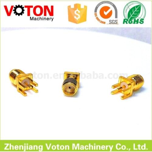 Free shipping 100 piece SMA PCB edge connector Female Jack for 1.7mm PCB
