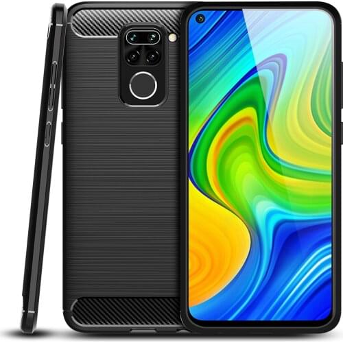 Redmi Note 9 Carbon Fiber Case For Redmi Note 9 Pro Max Cover Drawing Material Phone Case For Redmi Note 9s Full Protective Capa