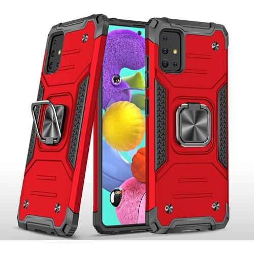 For Samsung Galaxy A51 Case Cover Armor Defender Rugged Bumper Shock Proof Car Holder Ring Case for Samsung Galaxy A51 A 51 for
