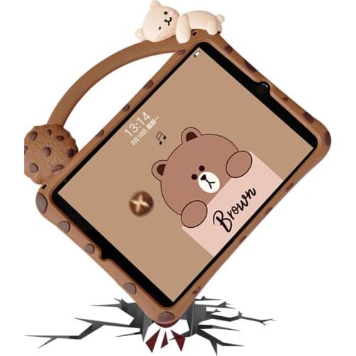 Cute Bear Child Cover for Ipad Air 1 2 3 4 5th 6th 7th 8th Generation Hand-held Case for Ipad Mini 2 3 4 5 Pro 9.7 10.5 11 2020