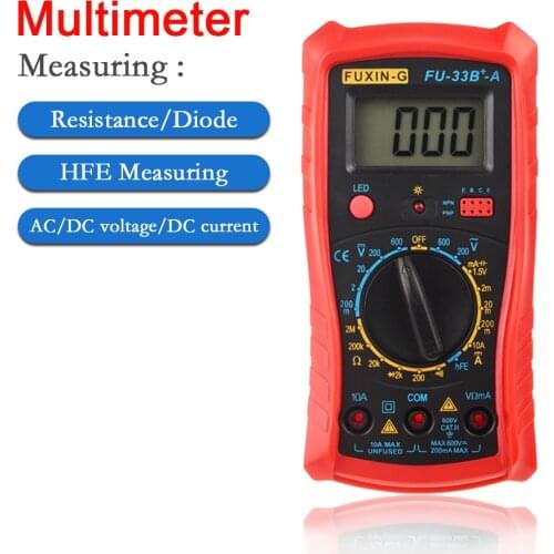 Digital Multimeter Meter Testers Automotive Electrical Transistor Peak Tester Meter Capacitance Meter