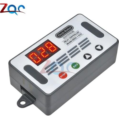 DC 12V 24V Dual MOS LED Digital Time Delay Relay High level trigger Cycle Timer Delay Switch Circuit Timing Controller DC 5V-30V