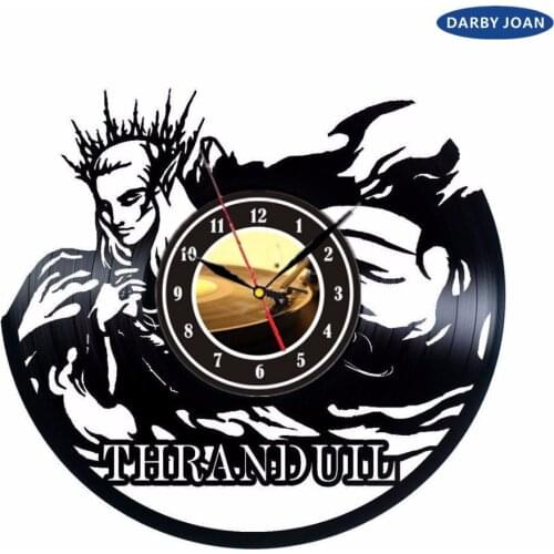 Thranduil_Exclusive wall clock made of vinyl record_GIFT_DECOR , wall clock saat alarm clock reloj large