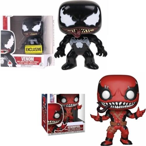 Pocket Pop Keychain Official MARVEL Venom Q Model Collectible Action Figure Toys For Children Christmas Present Gifts