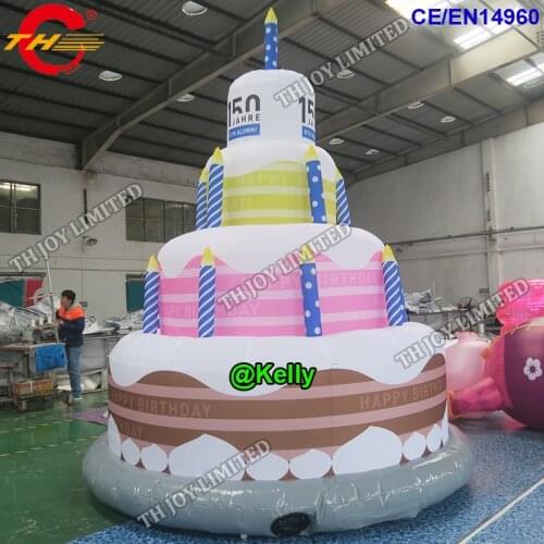 Giant inflatable birthday cake balloon for advertising, Inflatable Birthday Party Decoration advertising inflatable balloons