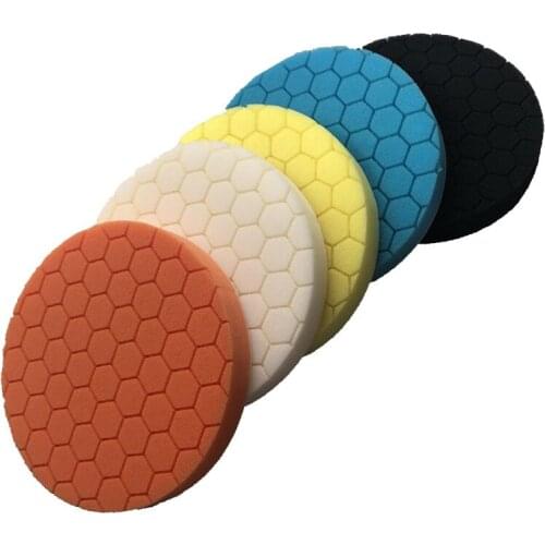 5 pieces set Sponge Polishing Waxing Buffing Pads Kit set Sponge Auto Polish Pad For RO/DA Polishier