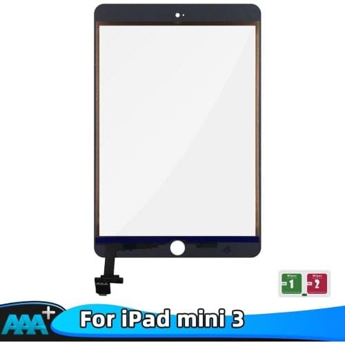 New For iPad Mini3 A1599 A1600 A1601 Touch Screen Digitizer No Home Button Front Display Touch Panel with IC cable For IPad mini