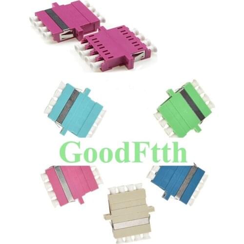 Fiber Adapter Adaptor Coupler LC-LC Quad with top Windows GoodFtth 100pcs/lot