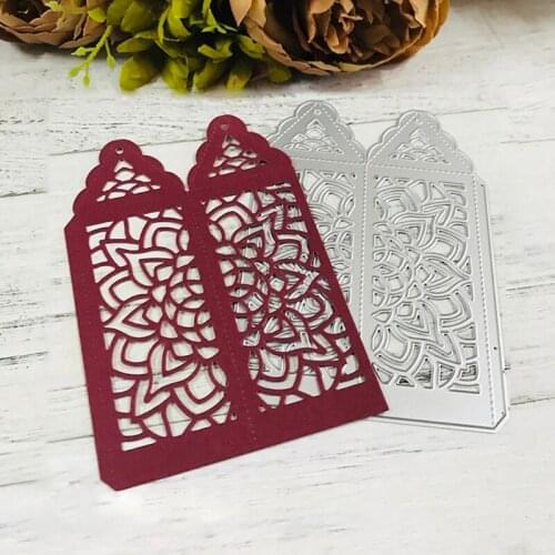 Hollow Lantern Box Metal Cutting Dies Stencil Scrapbooking DIY Album Stamp Paper M68E