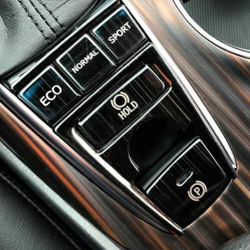 8pcs/sets Car Styling Stainless Steel gear sticking to the decorative frame Cover Trim For Toyota Camry XV70 2018 Accessories