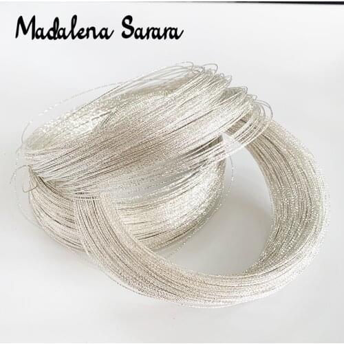 MADALENA SARARA Sterling Silver Wire For DIY Jewelry Making 0.8mm Optional 5m/lot For Diy Jewelry Making