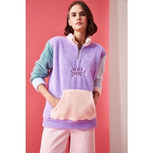 TRENDYOLMİLLA Women's Fleece Hoodies