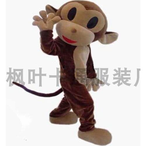 Monkey mascot Costume Monkey Cartoon Doll Walking Costume Costume Props for Halloween Christmas Party Masquerade Anime Shows
