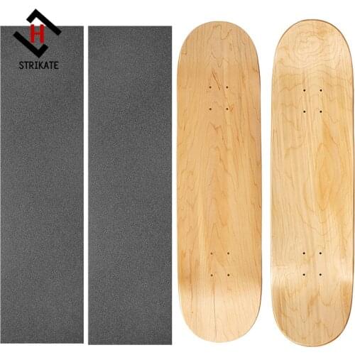2pcs Maple Blank Skateboard Deck with grip tapes Elder Russia Maple Skateboard Deck with 80AB grip tapes