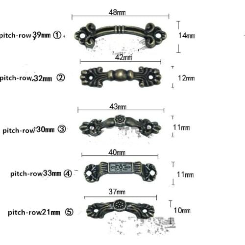 20Pcs Bronze Alloy Antique Handle,Jewelry Box Drawer Handle,Wooden Box Handle,Mini Handle,Gift Box Accessories