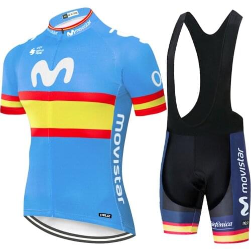 2020 cycling Jersey De Italia 2019 maillot Cycling Clothing Cycling Bib Shorts movistar Bike Jersey Triathlon roupa ciclismo