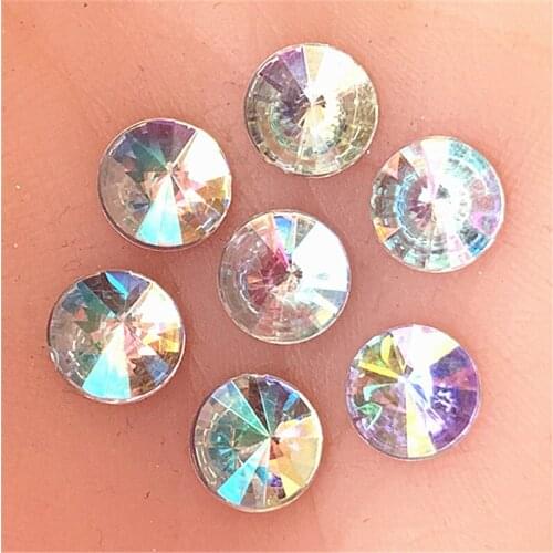30Pcs 10mm Round Acrylic Rhinestone Craft/Clothes Decoration Handmade Diy