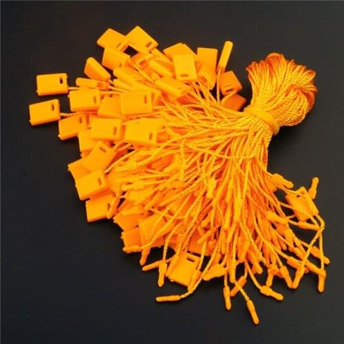 300 Pieces/Lot Hang Tag Cords Orange 7'' Garment Hang Tag Strings