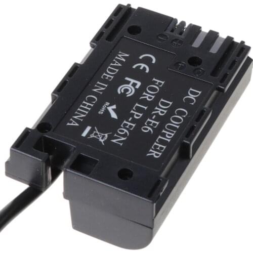 D-Tap To Lp-E6 Fully Decoded Dummy Battery Power Supply Adapter for -Canon 5D Ii/Iii/Iv 5Dsr 6D 6Dii 60D 70D Camera