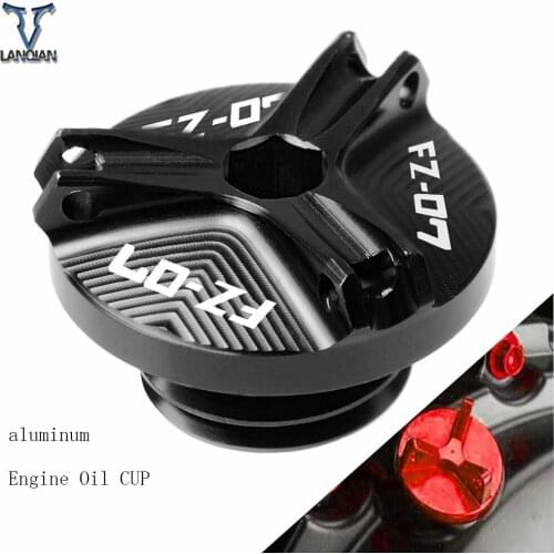 For Yamaha FZ07 FZ 07 2015 2016 2017 2018 Motorcycle Accessories Aluminum Motorbike Engine Oil Cup Plug Sump Cap Cover Engine