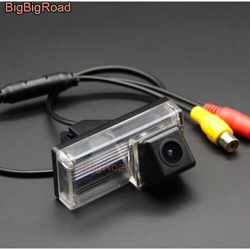 BigBigRoad Wireless Rear View Camera HD Color Image For Toyota Land Cruiser LC 100 120 200 VX Prado 2002- 2009 Reiz Mark X