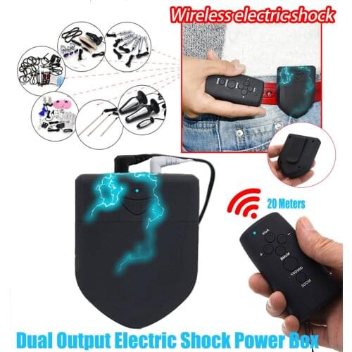 Wireless Remote Control Electro Shock Host,Electro Stimulation Therapy Massage Power Box,Bdsm Couple Sex Medical Toy Accessories