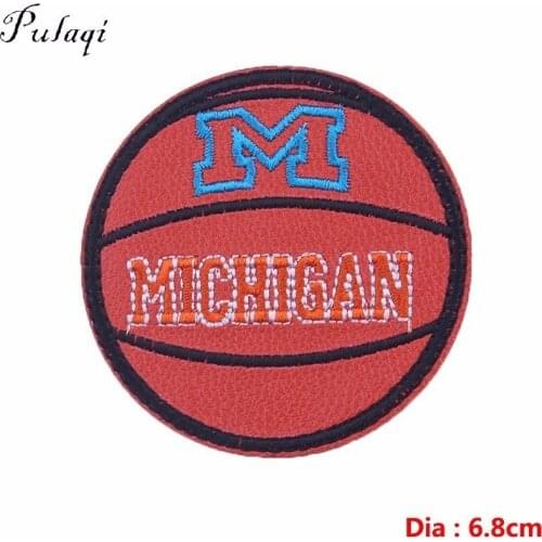 Pulaqi Cartoon Boy Ball Embroidery Sports Patch Iron On Armband For Jeans Clothes Apparel Sewing Fabric DIY For Men Kids F