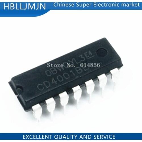 10PCS CD4001BE CD4001 DIP-14