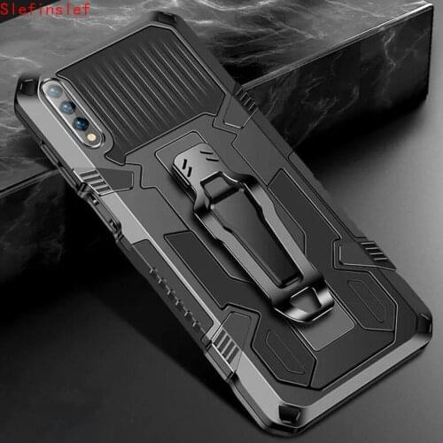 For Case Huawei Honor 9X Pro Luxury Armor Hybrid Belt Clip Shell Shockproof Cover For Honor 9X X 9 Pro Stand Fundas