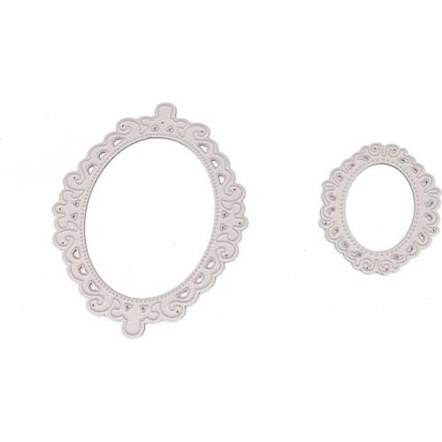 Flower Oval Frame Metal 2021 New Metal Cutting Dies Stencils for DIY Scrapbooking Album Decorative Embossing Paper