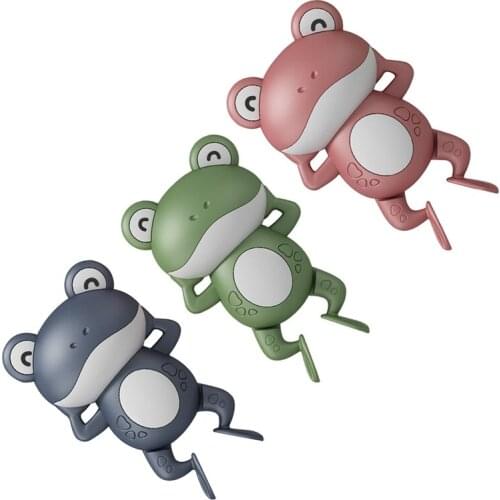 Baby Bath Toys for Toddlers Shower Toys Summer Swimming Pool Cute Frog Clockwork Toys for 2-4 Years Old Boys Girls Gifts