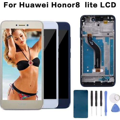 5.2" Original Display For HUAWEI Honor 8 Lite Display Touch Screen with Frame for Huawei Honor 8 Lite LCD PRA-TL10 Sensor