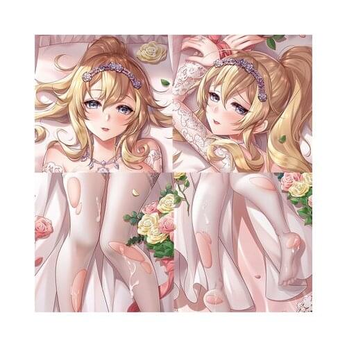 Anime Genshin Impact Jean Flower Wedding Series Otaku Pillow Case Dakimakura Hugging Body Long Cushion Cover Xmas Gift