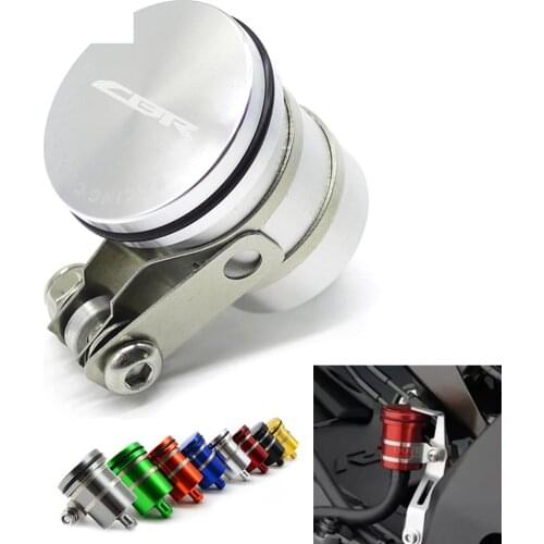 For Honda CBR650F CB650F CBR900RR CBR125R CBR500R CBR929RR Motorcycle CNC Rear Brake Fluid Tank Reservoir Cup Accessories