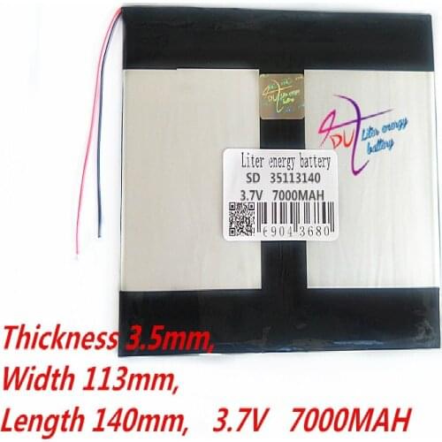 3.7V 35113140 battery dual core,gemei G6T,VI40 dual core,A11 Quad-Core,tablet pc battery 7000MAH SGR241