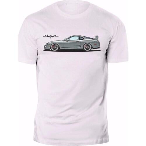 New 2019 Spring Summer Autumn Men O Neck Short Sleeves New T-Shirt Mk4 2Jz A80 Logo Side Tee 100% Cotton Summer Cool Tees