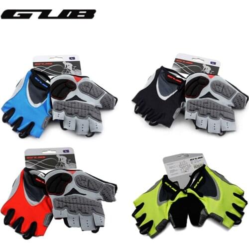GUB Endurance Cycling Gloves Bicycle Bike Fingerless Gloves Silicone Half Finger Extra Gel Gloves Double Gel-Vent Padding
