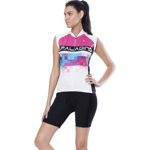 ILPALADINO Summer Cycling Jersey Set Sleeveless Shirt Gel Pad Shorts Ciclismo MTB Cycling Sport Jersey Running Cycling Clothing