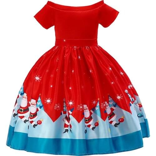 Cosplay Carnival Fancy Costumes Vestidos Red Christmas Halloween Children Birthday Party Princess Summer Dress Baby Girl Clothes