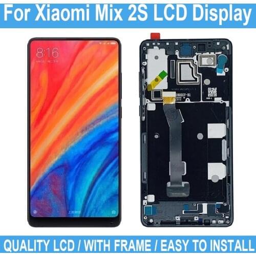5.99 inch New LCD For Xiaomi Mix 2S LCD Screen Touch Display Digitizer With Frame For Xiaomi Mi Mix 2S Replacement Screen Parts