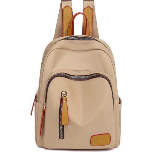 Casual Women School Backpacks Teen Girls Student School Bags Fashion Design Ladies Backpack Simple Shoulder Backpack for Female