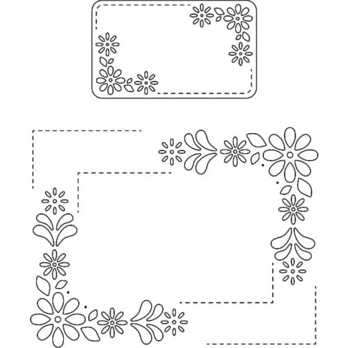 Cutting Dies Beautiful Floweers Frame To Decorate For DIY Scrapbook Photo Album Craft Card 2021 New