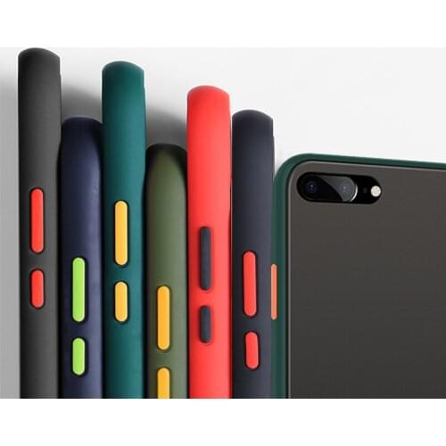 Shockproof Phone Case Back Cover For iPhone 7 8 Translucent Soft Case For iPhone 7Plus 8Plus SE 2020 Case