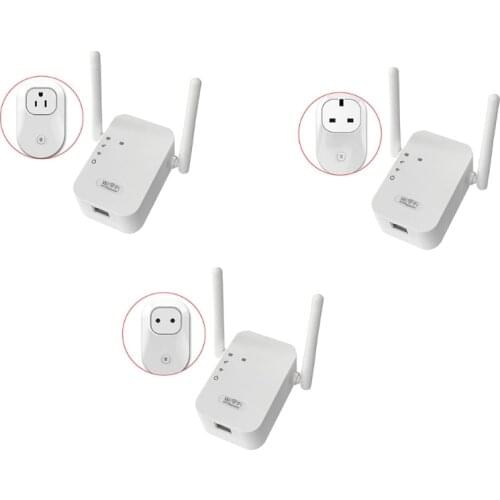 WiFi Range Extender White/Black Wifi Signal Amplifier Wireless Internet Amplifier PB+ABS Wifi Signal Amplifier