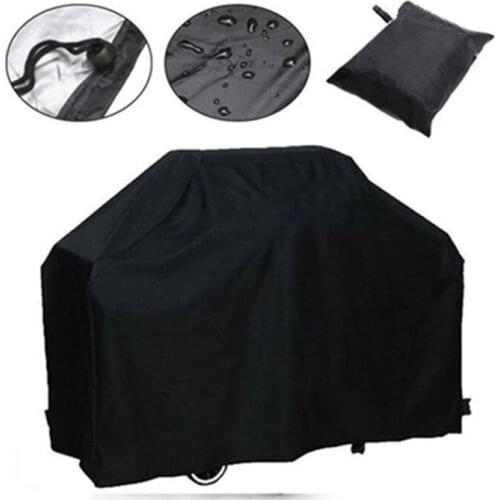 Garden Furniture BBQ Cover Round Square Outdoor Waterproof And Dust Grill Pizza Oven Furniture Covers Black Multiple Sizes