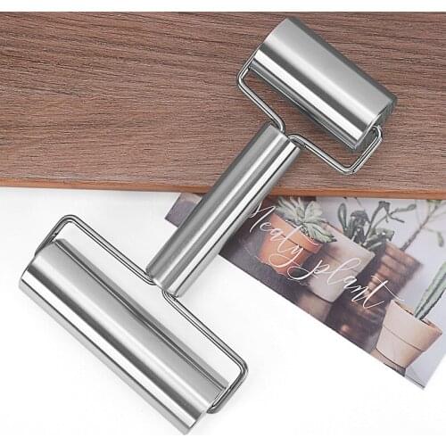 Rolling Pin Double Head Roller Stainless Steel Heat Resistant Kitchen Utensils for Baking Pizza Pastries Cookies Dumpling HY99