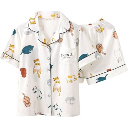 THINKTHENDO Womens Summer Pajamas