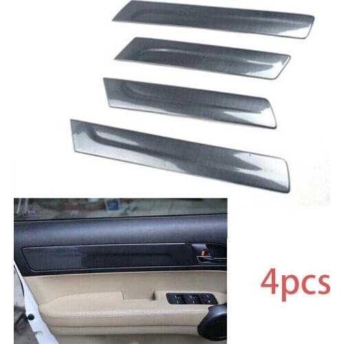 FOR HONDA CR-V CRV 2007-2011 4pcs carbon fiber interior inner door panel cover trim